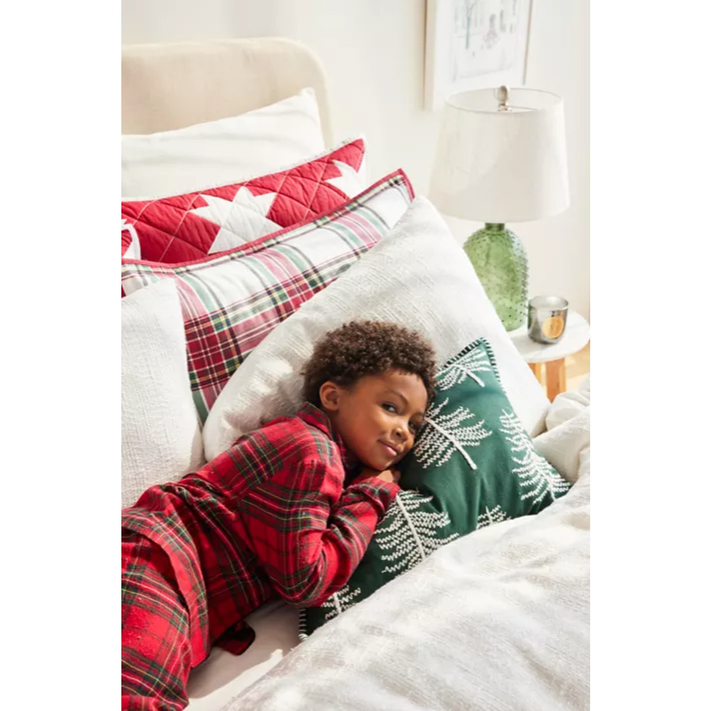 Christmas Kids Pajamas Red Tartan Plaid 2 Piece Set Classic S 6 7 Bee & Willow